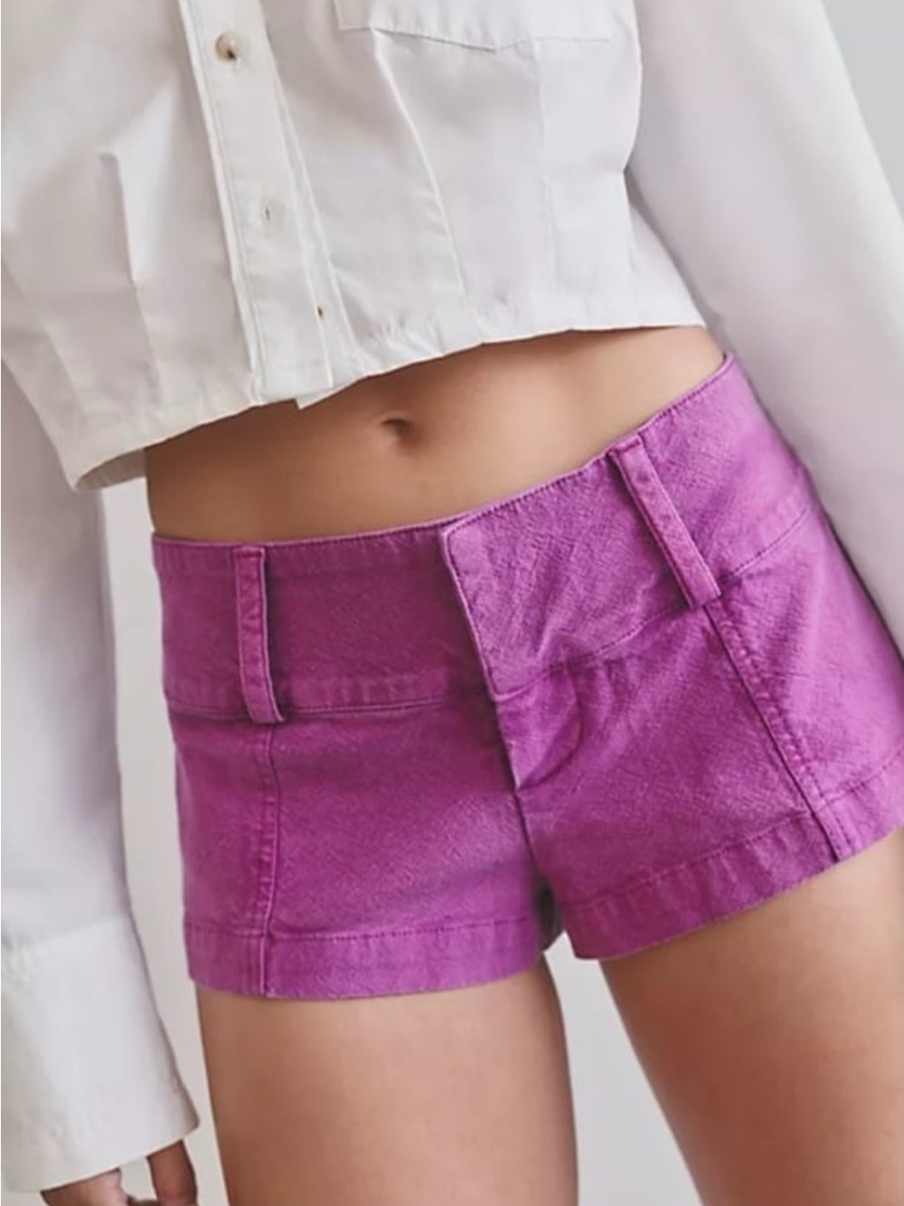 Free People Ana Micro Low-rise Denim Shorts NWOT